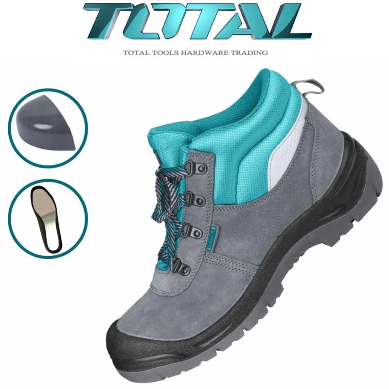 Total Safety Boots TSP201SB (Size 41) Steel Toe Split Leather SB Total
